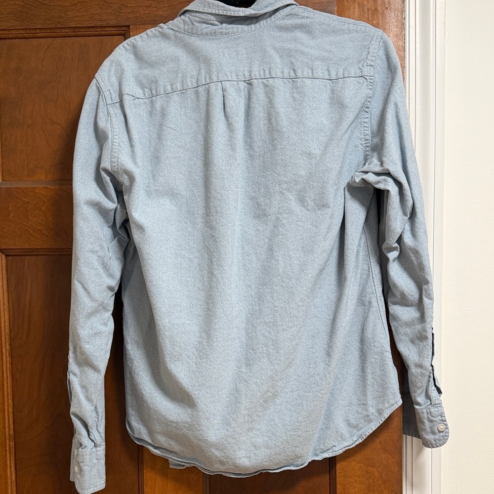 J Crew Men's Blue Button-Down Shirt - Picture 3 of 3